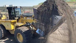 Caterpillar 992G Wheel Loader Loading Coal On Trucks - Sotiriadis-Labrianidis Mining Works