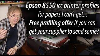 More free ET-8550/L8180 icc profiles. Papers required for testing. Ask your supplier to send some?