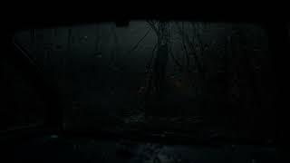 Unsettling Rainstorm and Zombie Outbreak Ambience | Locked Inside a Car