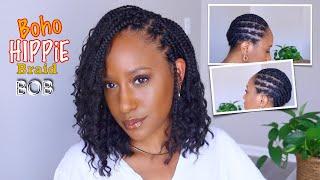 FreeTress Boho Hippie Braid 12" with Individual Crochet Illusion Braid Pattern| Sams Beauty