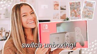 2020 NINTENDO SWITCH UNBOXING & SET UP | playing animal crossing for the first time, mario kart, etc