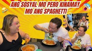 ANG SOSYAL MO PERO KINAMAY MO ANG SPAGHETTI WITH DIVINE TETAY | PETITE TV