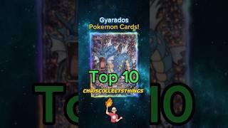 Top 10 Pokémon GYARADOS cards  #shorts #top10 #gyarados