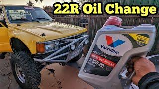 1987 Toyota Pickup 4x4 22r Oil Change