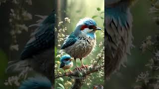 Birds the original masters of the selfie game. #birds #oiseau #ai #nature #art #shorts #pets