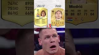 Real Madrid Players Fifa 17 Vs Now!   #fifa #fc25 #football #ultimateteam