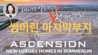 [Las Vegas Korean Realtor 라스베가스 부동산] ASCENSION 썸머린 사우스 마지막 부지 Summerlin South Pulte & Toll Brothers