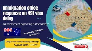 Immigration office response!!! 491 visa delay Update - August 2024