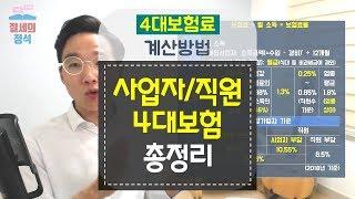 세금상식] 사업자/직원 4대보험 총정리 - 4대보험료 계산방법  오승민 회계사