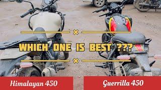 Royal Enfield Guerrilla 450 vs Himalayan 450; Comparison   #grr #guerrilla450 #puremotorcycling