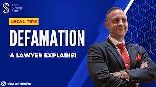 How To Sue For DEFAMATION? | Defamation Lawyer ️ #Lawyer  #Lawfirm