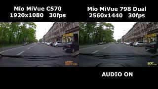 Mio MiVue C570 1080p vs 798 Dual 1440p 30fps | ForumWiedzy