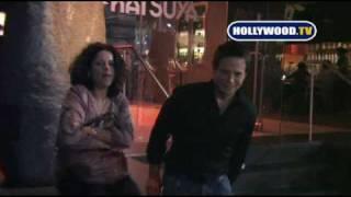 EXCLUSIVE: Scott Wolf & Neve Campbell At Katsuya.