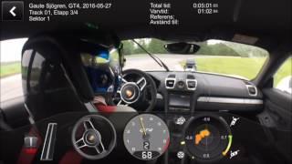 Captain Unknown @ Mjölby – Porsche GT4, 105m Wet Track Drift in Corner