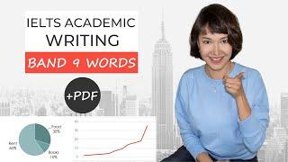 Band 9 IELTS Vocabulary for Academic Writing Task 1 + PDF