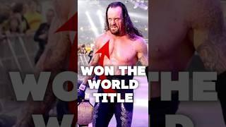 When The Undertaker WON the World Title #wwe #wrestling #shorts