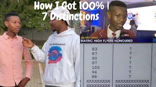 HOW I GOT 7 DISTINCTIONS IN MATRIC( Study Tips)