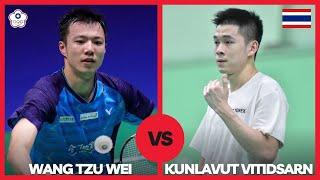 Kunlavut Vitidsarn(THA) vs Wang Tzu Wei(TPE) Badminton Highlights | Revisit Thomas Cup 2020 Again