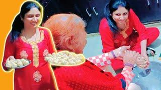 Ghar pe bana liye mava laddu  The Lathiwala Daily Vlog