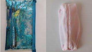 DIY: Clear Liquid Pencil Case vs Fabric Pencil Pouch