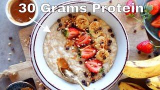 Creamy Protein Oatmeal (30 grams of Protein!)