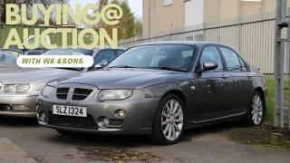 Buying in Classic  Auction. @ WB & Sons Newcastle ( Part One MG ZT ) UK Oct/2024