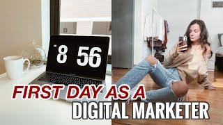 FIRST DAY AS A FULL TIME DIGITAL MARKETER | Day In My Life In Digital Marketing | Vlogmas Day 15