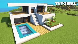 Minecraft Modern House Tutorial️