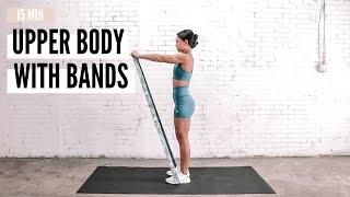 15 Minute Upper Body Long Resistance Band Workout | at home workout!