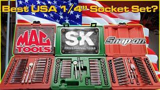 Which USA Made 1/4" Drive Socket Set Is The Best? MAC? S•K? Snap-on?