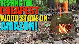 Testing the CHEAPEST Wood Stove on AMAZON!