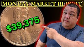 RECORD SETTING! High Mintage Lincoln Cents Pounding Five Figures! MONDAY MARKET REPORT