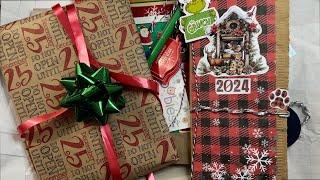 Making Junk Journals with Used Christmas Wrap #junkjournalsforbeginners, updates & loads of ideas