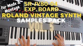 Roland Vintage Synth Vol. 5 Samples for Yamaha Montage - Modx (SR-JV08-04 Expansion Board)