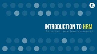 Introduction to Human Resource Management