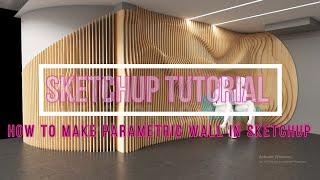 Sketchup tutorial Parametric wall in sketchup