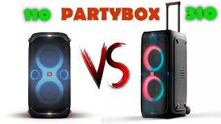 Сравнение JBL PARTYBOX 310 vs JBL PARTYBOX 110 караоке звук приложение управление тест колонка