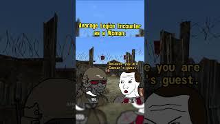 Average Legion Encounter as a Woman in Fallout New Vegas be like: #fallout #memes #shorts