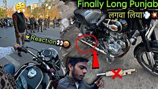 Finally Install Long Punjab Silencer in My Bullet- Delhi Police Angry Reaction on My Loud Bullet