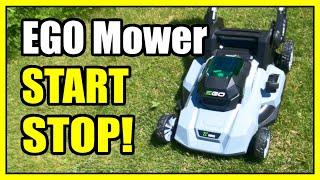 How to Start & Stop EGO Battery Push Mower (Easy Tutorial)