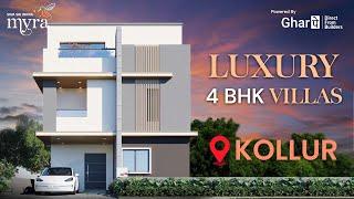 Siva Sai Infra Myra Villas  | Premium 4 BHK Villas in Kollur, Hyderabad | #GharPe
