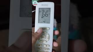 GREE AC Fahrenheit to Celsius || GREE AC remote Control Setting