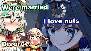 Kronii is surprised that she is already married to Cecilia and has a child named Gigi |  『Hololive』