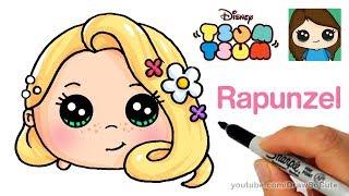 How to Draw Rapunzel Tangled | Disney Tsum Tsum