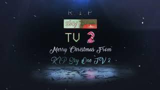 RIP Sky One TV 2 Logo - Silver Glow Christmas Wishes