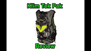 Klim Tek Pak review and likes/dislikes