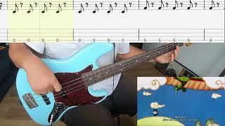 MANNA - Detekoi Tobikiri Zenkai Power! - Bass Cover + Tabs (Dragon Ball Z Ending)