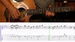 How to Play the Melody to Blue Eyes Crying in the Rain by Willie Nelson on Guitar with TAB