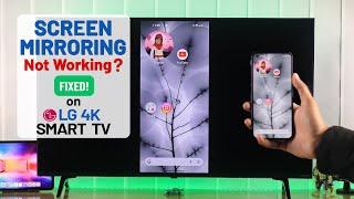 LG Smart TV: Android Screen Cast Not Working? - Fixed!