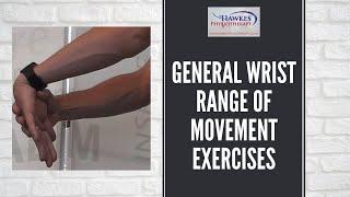 General Wrist Range Of Movement Exercises: For stiff wrists after fractures or sprains of the wrist